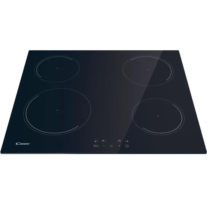 Candy Plaque à induction 4 feux CI642CBB/1 - Zone 21 cm, booster, minuterie, 9 niveaux de puissance et Power Management