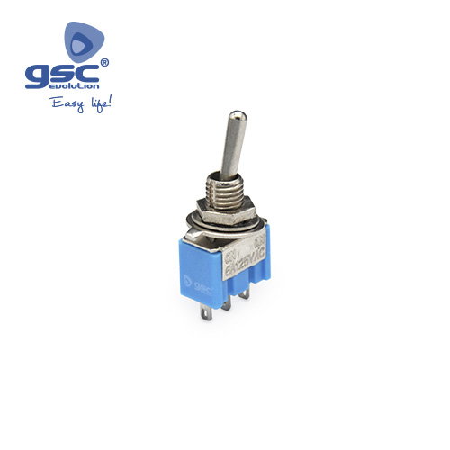 GSC Evolution Lot de 5 Interrupteurs SPDT ON/ON 6A Bleu GSC Evolution Lot de 5 Interrupteurs SPDT ON/ON 6A Bleu
