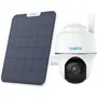 Reolink B430 - Caméra extérieure de surveillance 5MP (2880x1620) avec panneau solaire, vision nocturne, détection intelligente et compatibilité Google Assistant & Alexa - Blanc