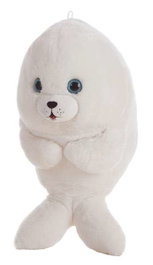 Creaciones Llopis - Peluche foca blanche 24 cm - En polyester - Jouet doudou - Recommandé dès la naissance