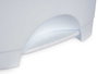 ARTE REGAL Poubelle à pédale en plastique blanc 10L