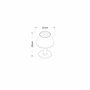 Galix Lampe de table solaire G2, 100 Lumens, Blanc et Gris