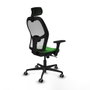 Piqueras y Crespo Chaise de Bureau avec Appui-tête 3D036G2 Vert