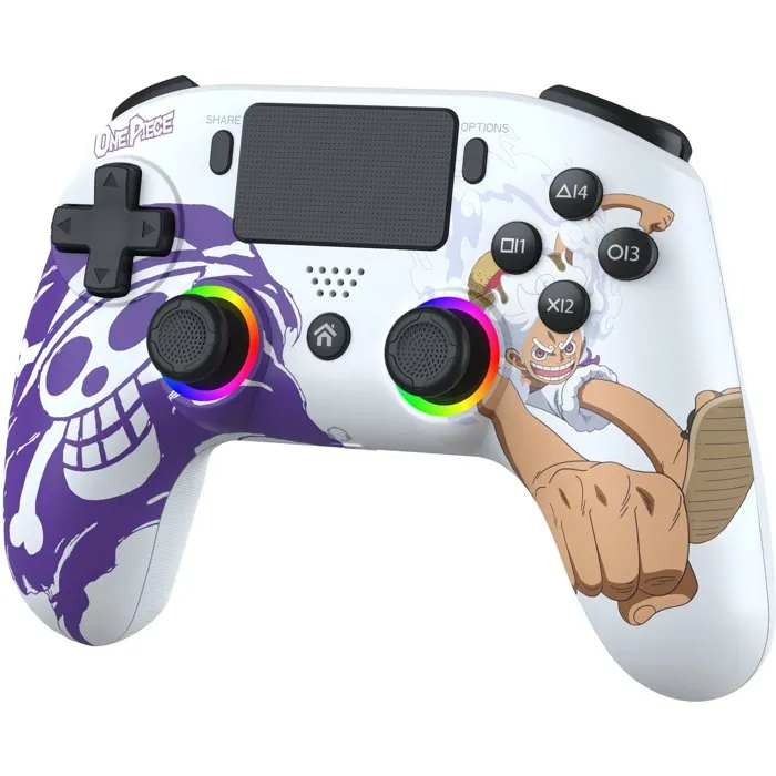 Subsonic Manette sans fil One Piece Luffy Gear 5 - PS5 / PC - Blanc