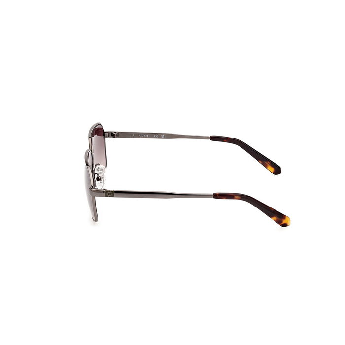Guess Lunettes de Soleil Homme GU00071 08F 140mm - Géométrique Métallique Marron Dégradé