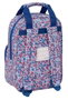 Safta Mochila infantil Nait Nait "Flores Coimbra Azul" 20x28x8 cm, sac à dos pour enfant à partir de 3 ans