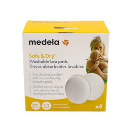 MEDELA Coussinets d'allaitement Disco lavables et réutilisables, 4 unités