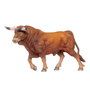 Deqube Figurine Toro Bravo Colorado Trotant - Réplique Animal Peinte à Main en Résine Détaillée - Collection de 20 Taureaux - Pour Enfants 3 Ans et Plus