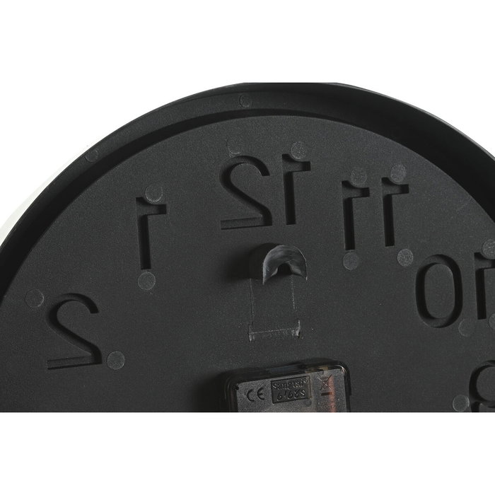 Horloge Murale Home ESPRIT Vert Gris PVC Urbaine 30 x 4 x 30 cm (2 Unités)