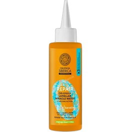 Natura Siberica Oblepikha Eau Lamellaire Réparatrice à la Kératine 200 ml - Traitement capillaire pour cheveux brillants et soyeux