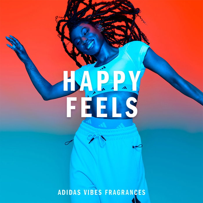 Adidas Vibes Woman Happy Feels Eau de Parfum pour Femme, 100 ml