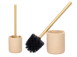 Berilo Porte-balai en polirésine beige 10x35x10 cm (Set de 6)