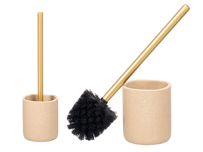 Berilo Porte-balai en polirésine beige 10x35x10 cm (Set de 6) Berilo Porte-balai en polirésine beige 10x35x10 cm (Set de 6)
