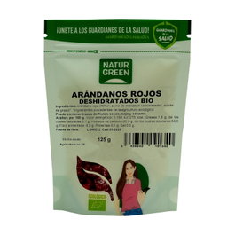 NaturGreen Arándanos rojos deshidratados bio 125 g