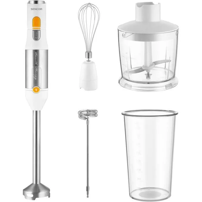 Sencor Mixeur plongeant 5 en 1 SHB 6301WH, 1200 W, Blanc