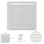 WOLFPACK LINEA PROFESIONAL Grille de ventilation en plastique avec maille postérieure 20x20 cm