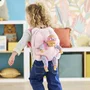 Corolle - Sac à dos porte-poupée, Peluche rose 30 cm, Transports et jeux d'aventure, Pour enfant dès 3 ans