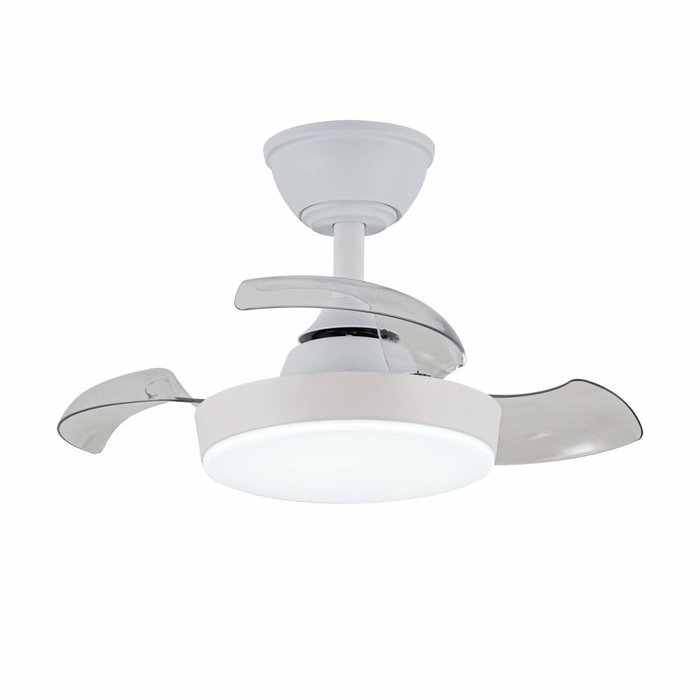 Ventilateur de Plafond CristalRecord Blanc Ø 55 cm Ventilateur de Plafond CristalRecord Blanc Ø 55 cm