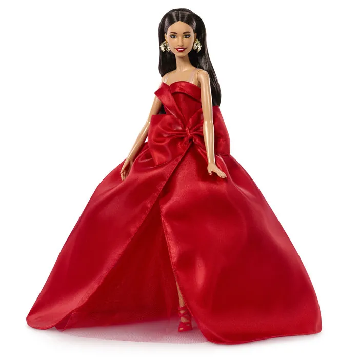 Barbie Poupée Joyeuses Fêtes Châtain JJX67 Édition Spéciale