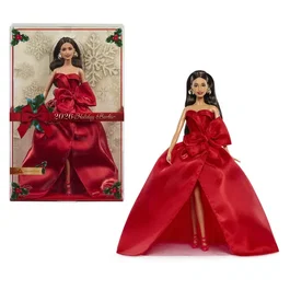 Barbie Joyeuses Fêtes Châtain JJX67 - Édition spéciale