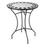 BigBuy Garden Table d'appoint Delfos Blanc Noir 60 x 60 x 72 cm