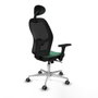 Piqueras y Crespo Chaise de Bureau Jorquera 3D086G1 Vert émeraude