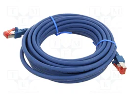 HELU Cordon de raccordement Cat 6 S/FTP bleu 5m RJ45