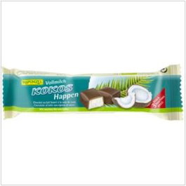 RAPUNZEL Barres de coco avec chocolat au lait 50g