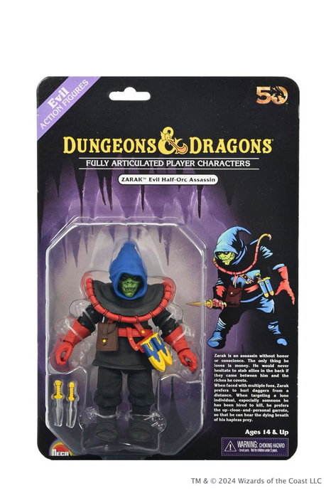 Dungeons and Dragons figurine 50th Anniversary Zarak on Blister Card 18 cm Dungeons and Dragons figurine 50th Anniversary Zarak on Blister Card 18 cm
