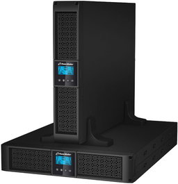 PowerWalker VI 3000RT LCD - Onduleur interactif 3000VA/2700W, sinusoïde pure, 9 prises IEC, ports USB et RS-232, montage rack 19" 2U
