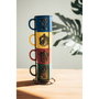 ERIK - Set de 4 tasses Harry Potter 300ml - Porcelaine - Lavable au lave-vaisselle et micro-ondes - 9 cm de hauteur