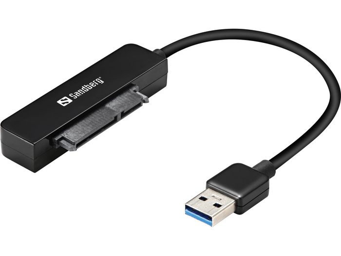 Sandberg Câble Adaptateur USB 3.0 vers SATA pour Disque Dur Externe 2,5" - Transfert Haute Vitesse jusqu'à 5 Gbit/s Sandberg Câble Adaptateur USB 3.0 vers SATA pour Disque Dur Externe 2,5" - Transfert Haute Vitesse jusqu'à 5 Gbit/s