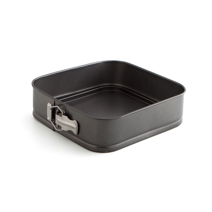 Quid Moule Carré Démontable Acier Pintado Sweet Grey 24 cm (12 Unités)