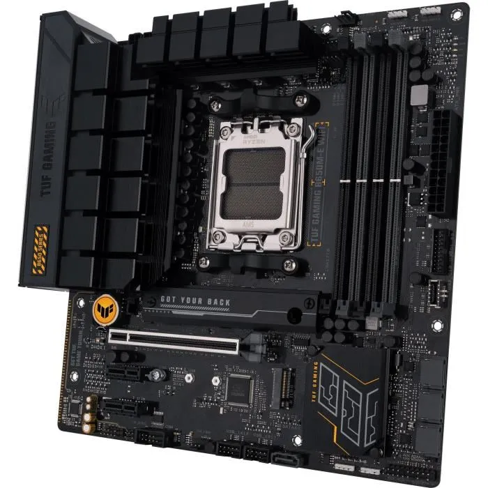 ASUS TUF GAMING B650M-E WiFi - Carte mère micro ATX AMD B650 Socket AM5 pour Ryzen 7000 - DDR5, Wi-Fi 6, 2.5 Gb Ethernet