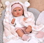 Muñecas Arias Muñeca Elegance Aria Rosa 38 cm - Poupée poids avec corps en vinyle et couverture - Fille