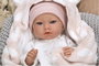 Muñecas Arias Muñeca Elegance Aria Rosa 38 cm - Poupée poids avec corps en vinyle et couverture - Fille