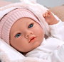 Muñecas Arias Muñeca Elegance Aria Rosa 38 cm - Poupée poids avec corps en vinyle et couverture - Fille