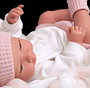 Muñecas Arias Muñeca Elegance Aria Rosa 38 cm - Poupée poids avec corps en vinyle et couverture - Fille