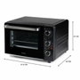 Domo Mini four électrique DO807GO - 20 L - Noir