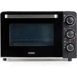 Domo DO807GO Mini four électrique 20 L Noir - Chaleur haut et bas, minuterie 120 min, 1300W, température jusqu'à 230°C
