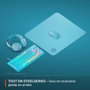 SteelSeries QcK L Tapis de souris gaming - Cyan