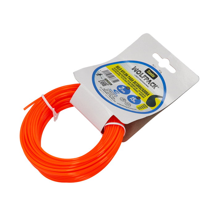 WOLFPACK LINEA PROFESIONAL Fil Nylon Rond 2,0 mm (Rouleau 15 m)