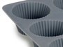 Kinvara Moule en Silicone pour 9 Muffins Assortis 22x22x3 cm Gris Clair/Gris Foncé Lot Aléatoire (Set de 12)