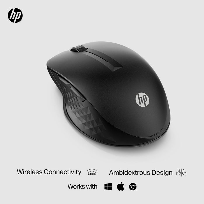 HP Souris sans fil 430 - Souris ergonomique multi-périphériques avec capteur multi-surface, boutons programmables et autonomie 24 mois