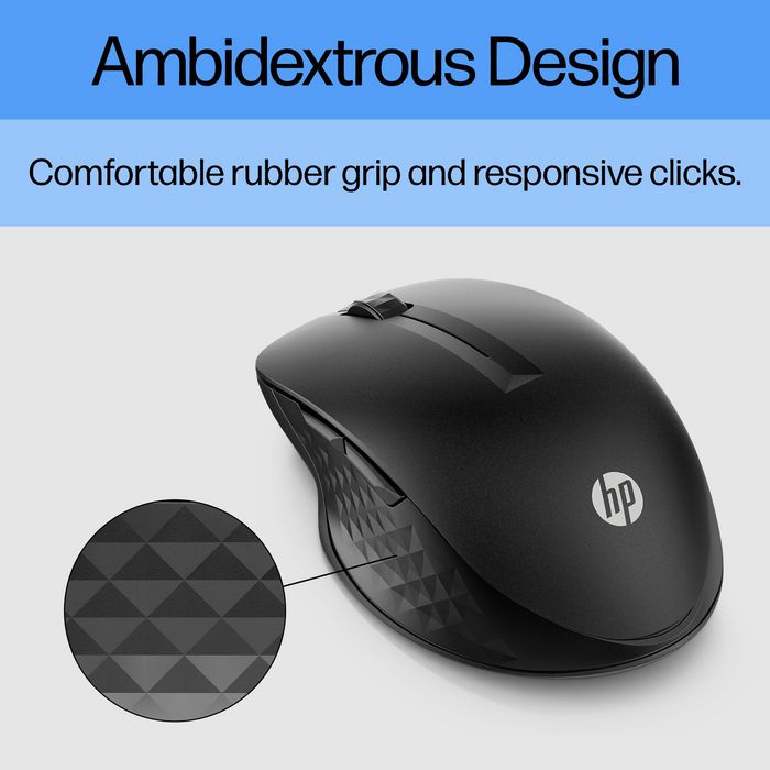 HP Souris sans fil 430 - Souris ergonomique multi-périphériques avec capteur multi-surface, boutons programmables et autonomie 24 mois
