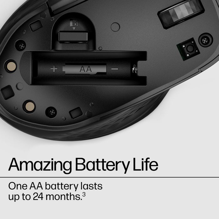 HP Souris sans fil 430 - Souris ergonomique multi-périphériques avec capteur multi-surface, boutons programmables et autonomie 24 mois