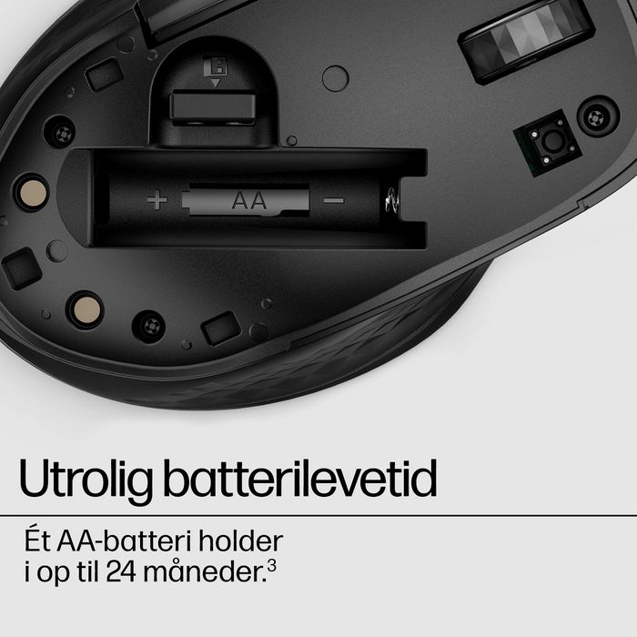 HP Souris sans fil 430 - Souris ergonomique multi-périphériques avec capteur multi-surface, boutons programmables et autonomie 24 mois