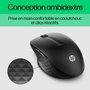 HP Souris sans fil 430 - Souris ergonomique multi-périphériques avec capteur multi-surface, boutons programmables et autonomie 24 mois