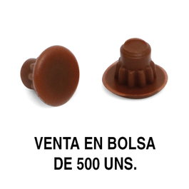 HERRAJES ALK Tapón embellecedor Mina 5, Marron foncé, 5 mm, Sac de 500 unités
