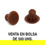 HERRAJES ALK Tapa Mina 5 mm Marron Foncé (500U) - Couvercle de Prise avec Vis